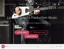 Tablet Screenshot of cinephonix.com